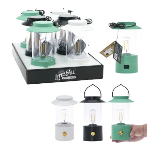 LitezAll Lantern with Dimmable Warm White Filament LED