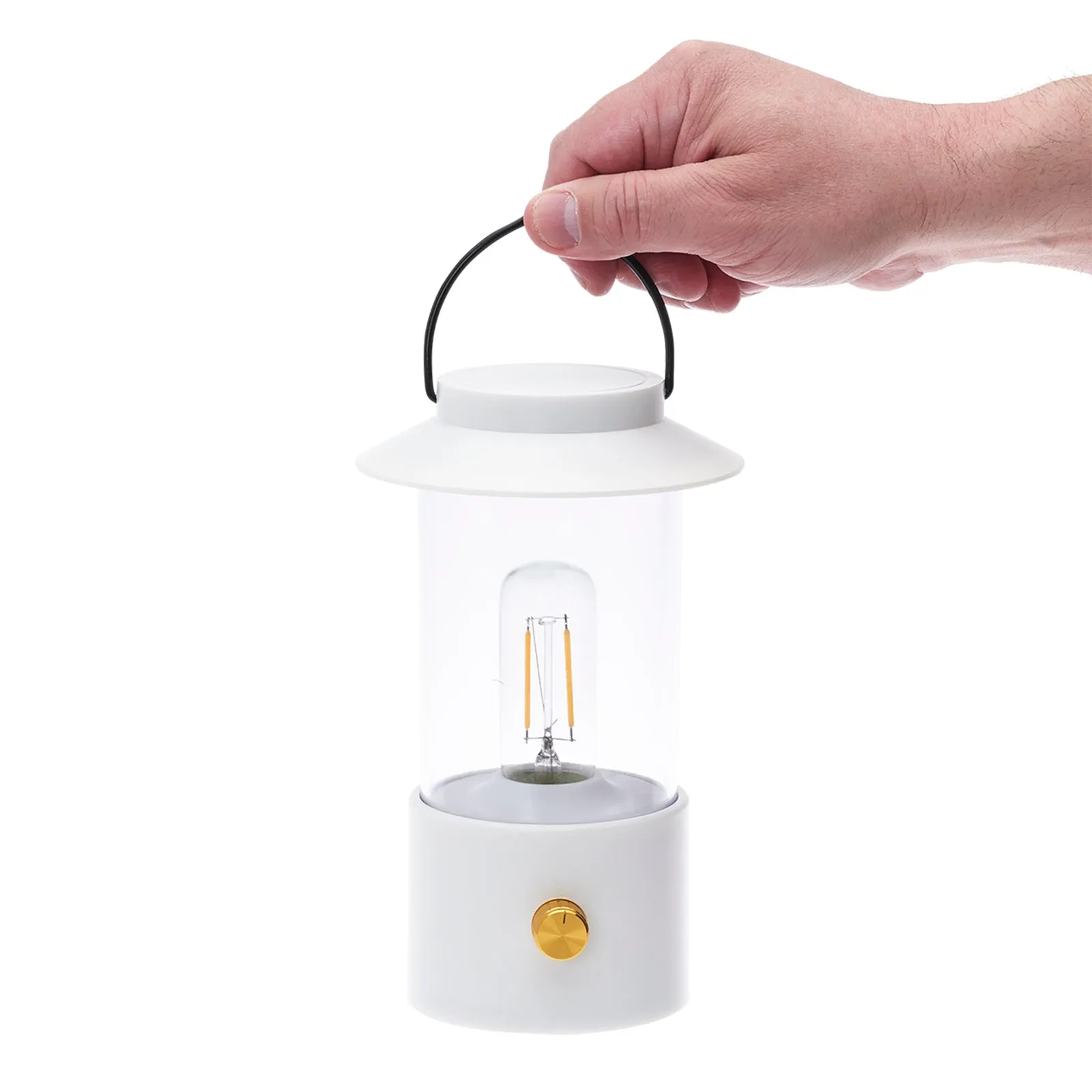 LitezAll Lantern with Dimmable Warm White Filament LED