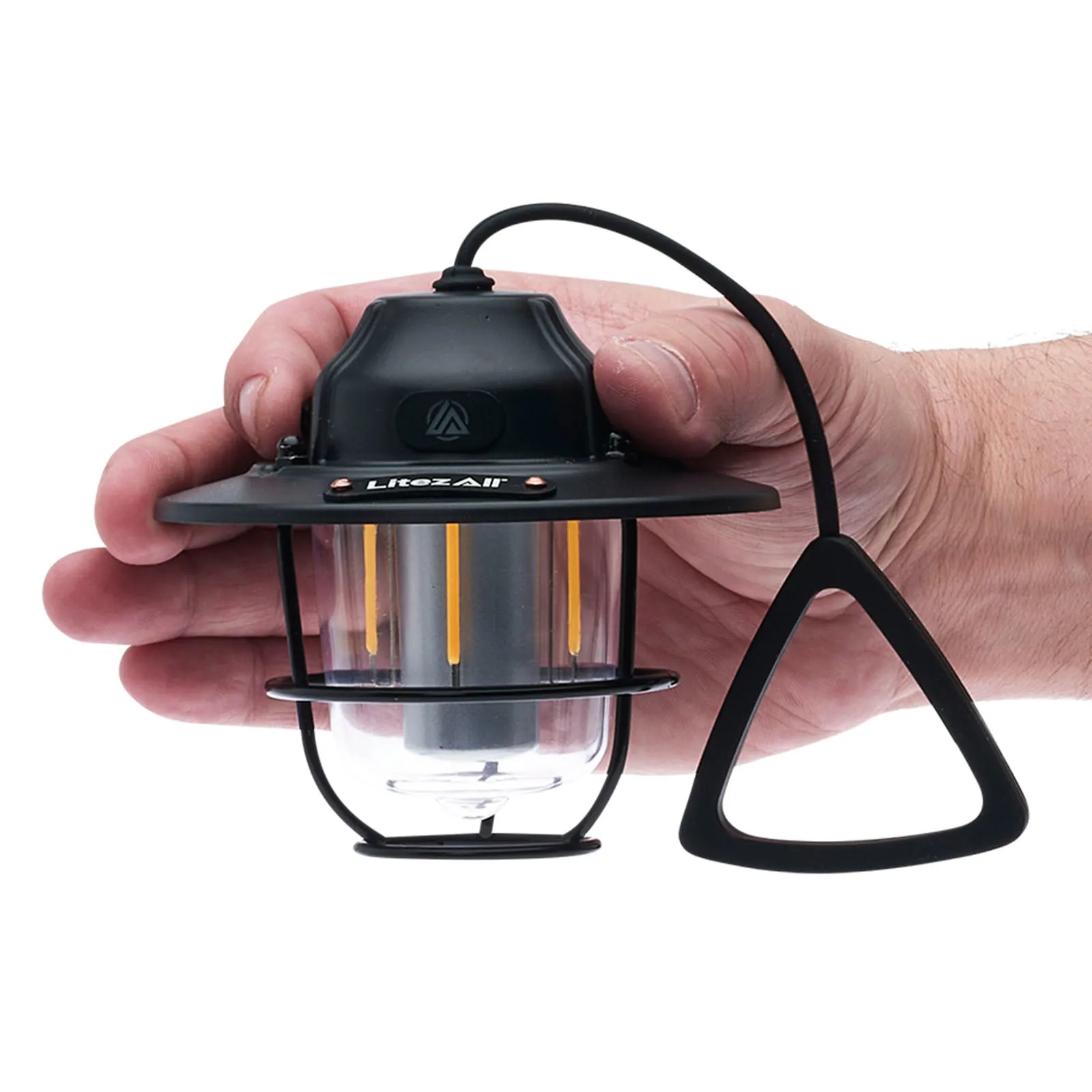 LitezAll Rechargeable Pine Cone Lantern 4 Light Modes