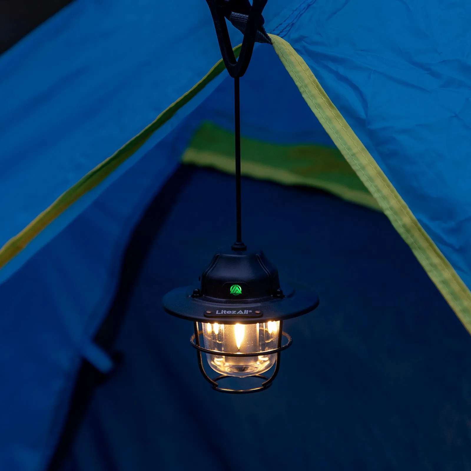 LitezAll Rechargeable Pine Cone Lantern 4 Light Modes