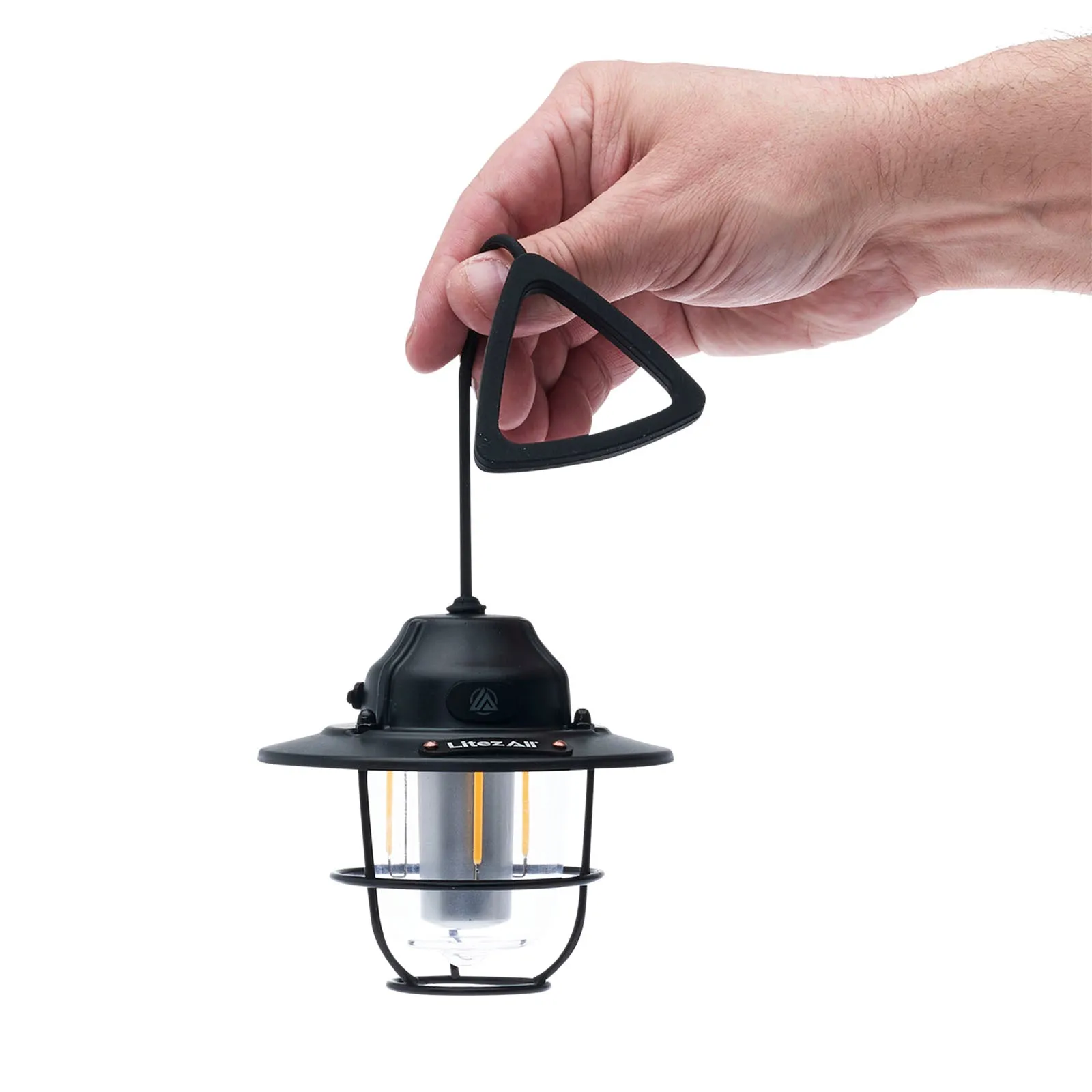 LitezAll Rechargeable Pine Cone Lantern 4 Light Modes