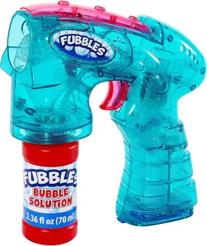 Little Kids Fubbles Light Up Bubble Blaster Blows tons of Bubbles for Kids Includes Bubble Solution, Teal