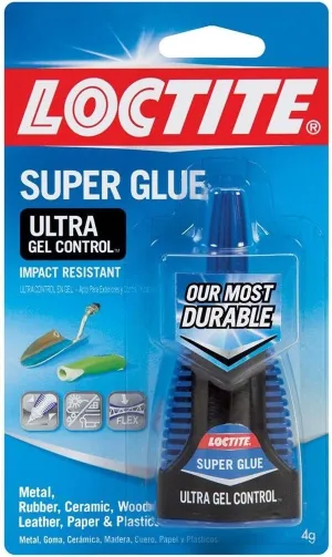 Loctite 1363589 4-Gram Bottle Super Glue Ultra Gel Control Adhesive, 3-Pack
