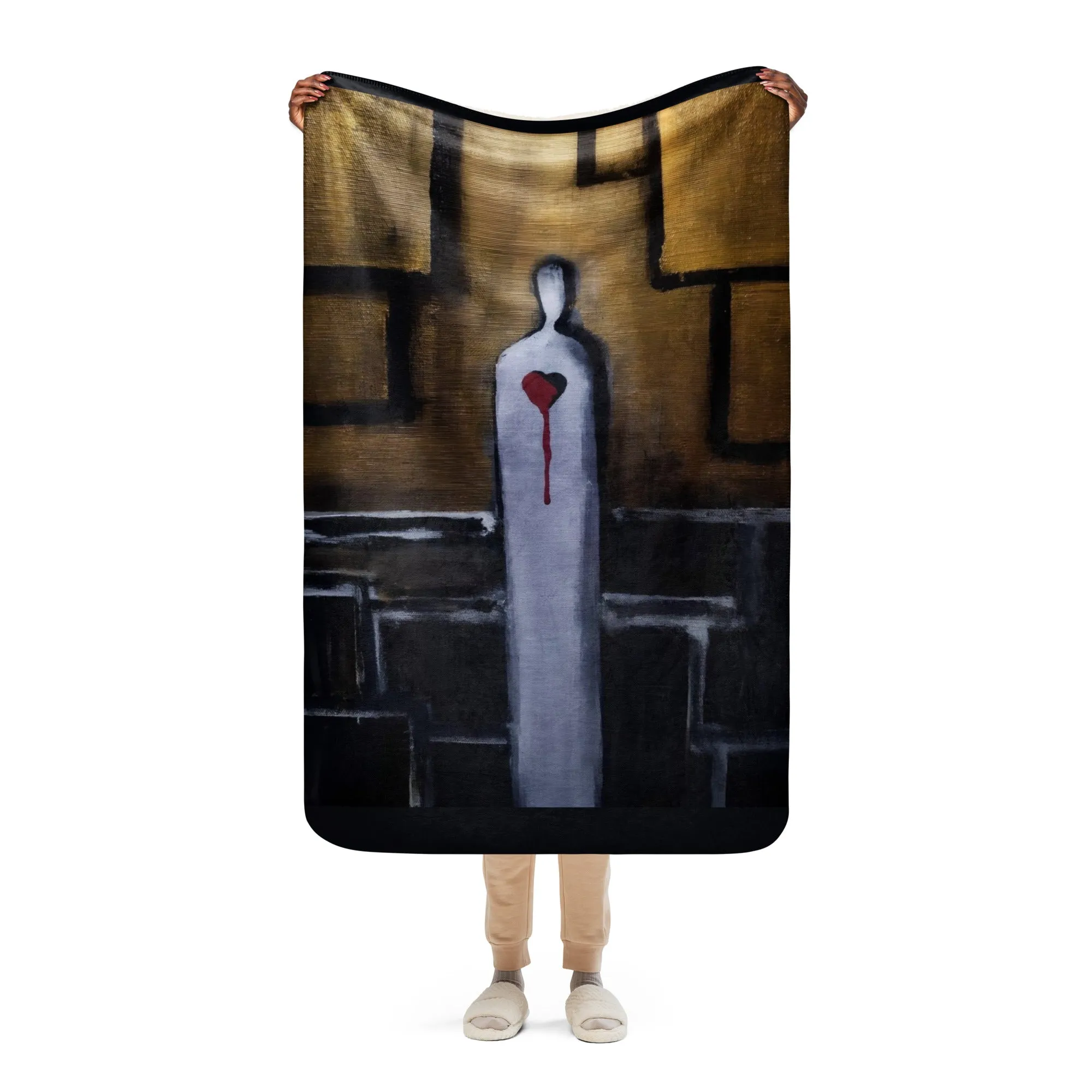 LONELINESS Sherpa Blanket