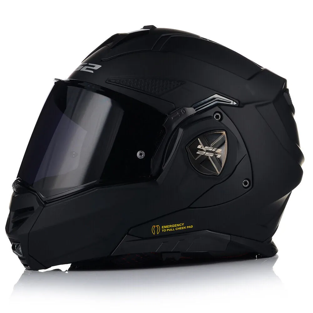 LS2 FF901 ADVANT X Flip Front Helmet - Matt Black