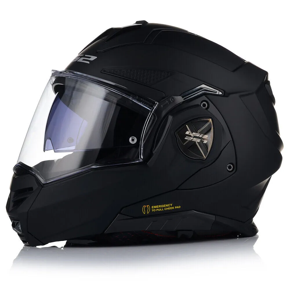 LS2 FF901 ADVANT X Flip Front Helmet - Matt Black