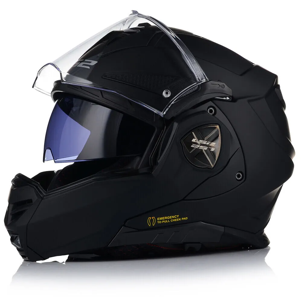LS2 FF901 ADVANT X Flip Front Helmet - Matt Black