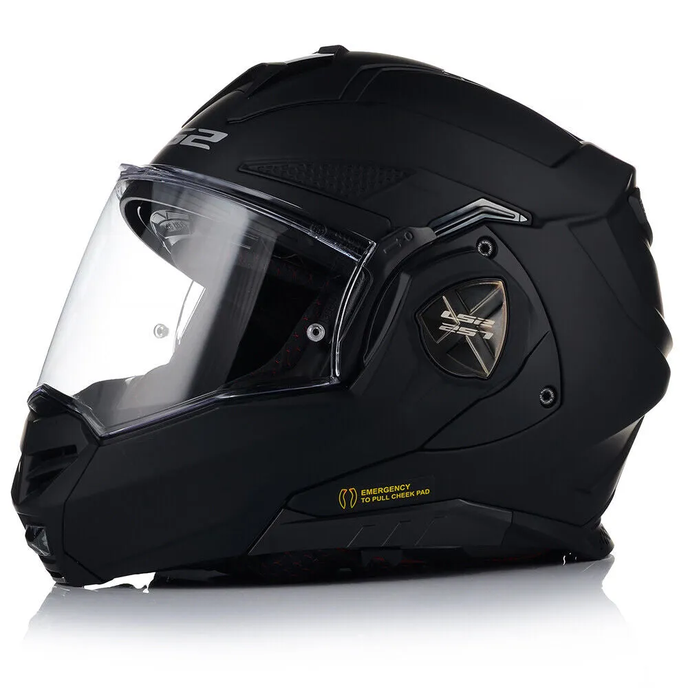 LS2 FF901 ADVANT X Flip Front Helmet - Matt Black