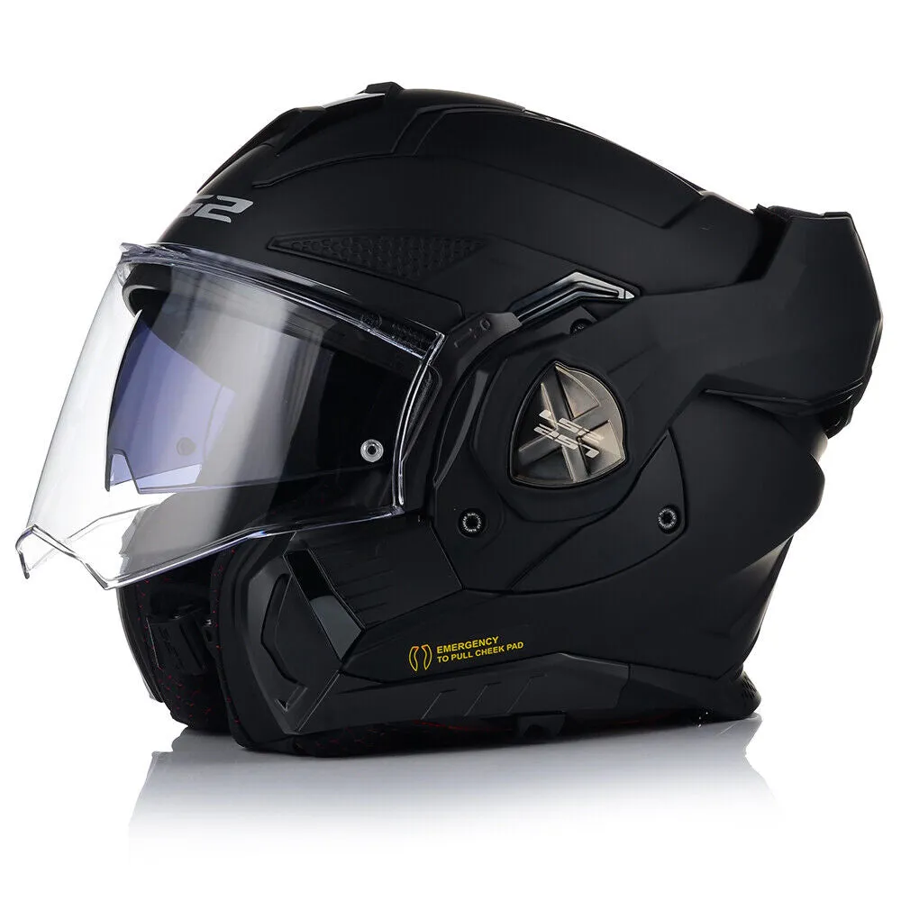 LS2 FF901 ADVANT X Flip Front Helmet - Matt Black