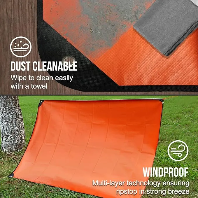 LYN Heavy Duty Emergency Blanket Survival Gear Waterproof Insulated Blanket Emergency Tarp for Camping, Hiking, Bushcraft