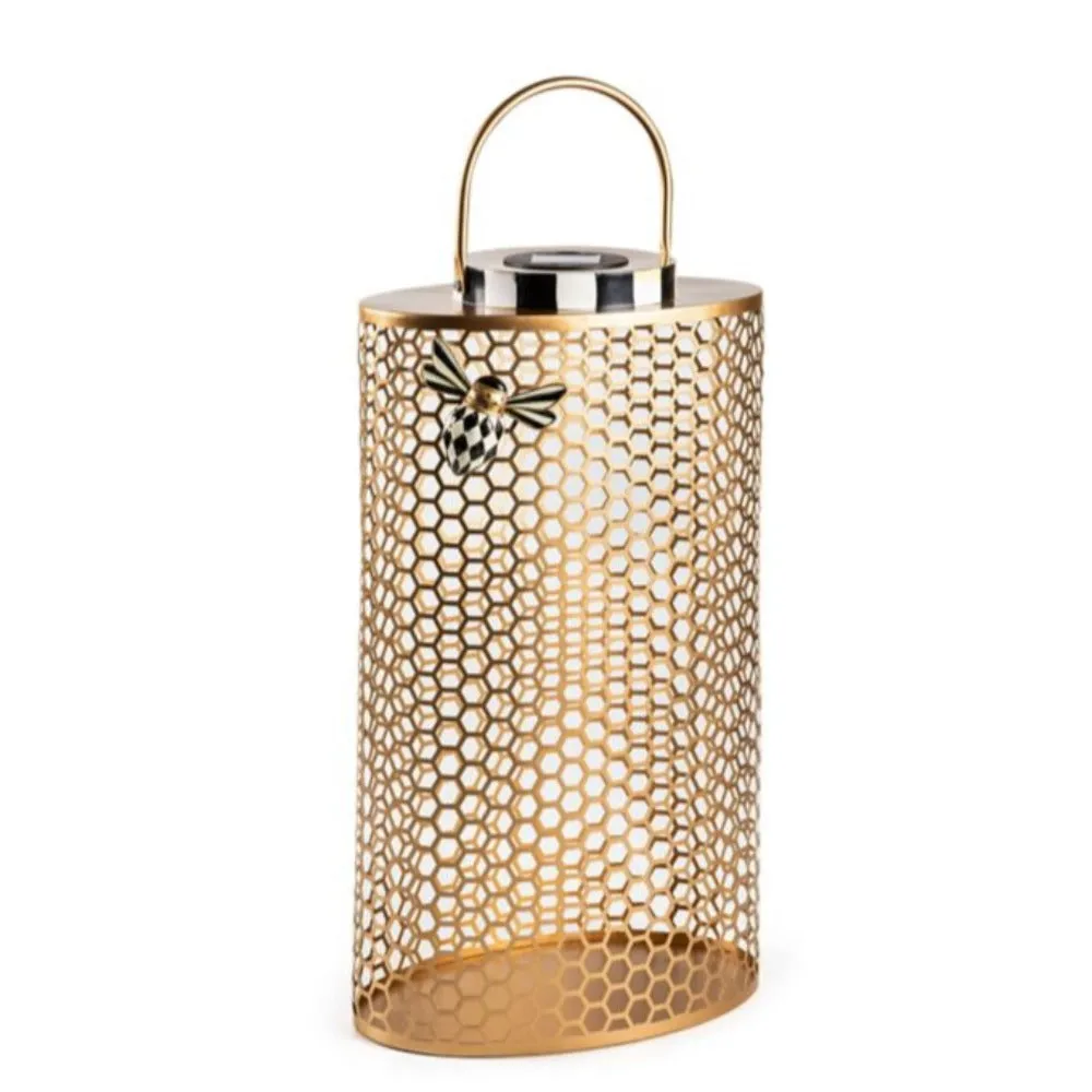 MacKenzie-Childs Honeycomb Tin Solar Lantern