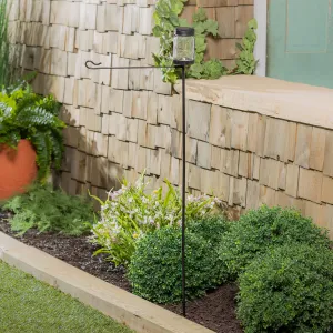 Mason Jar Solar Garden Flag Stand, KD