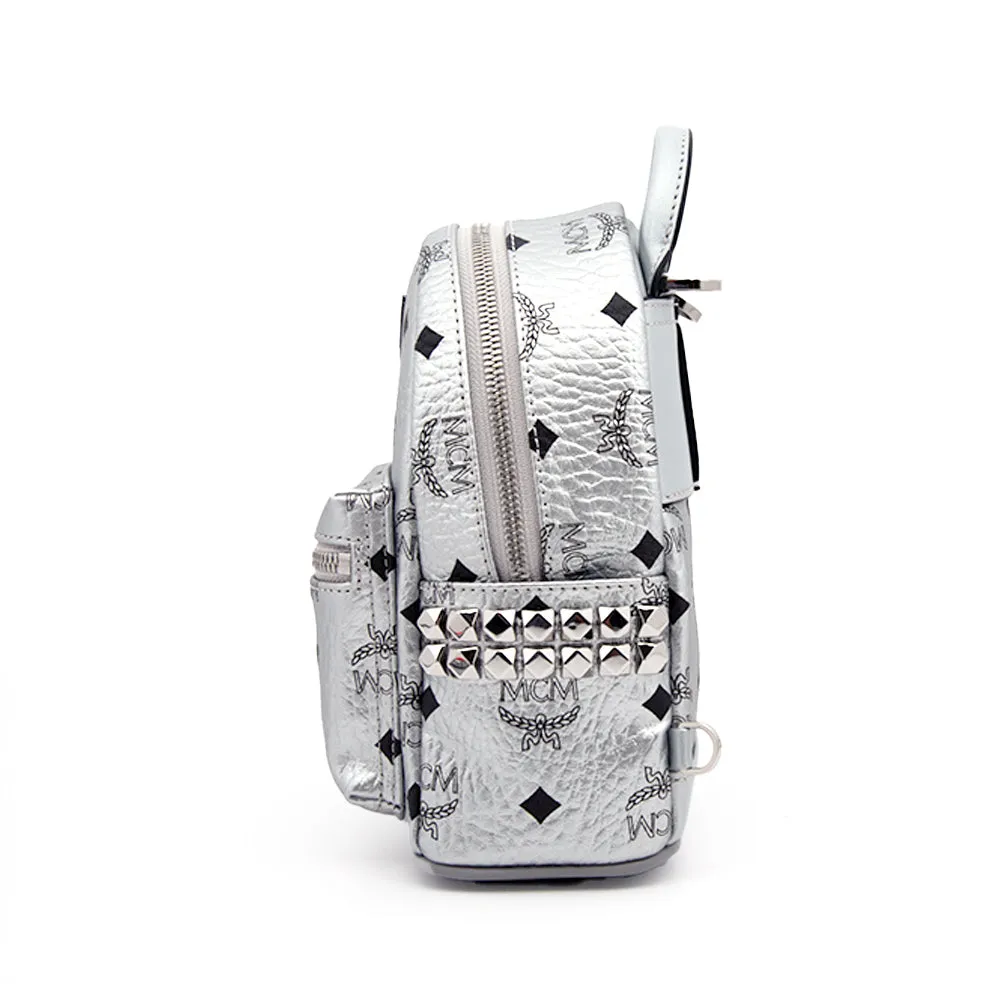 MCM Backpack Berlin Silver