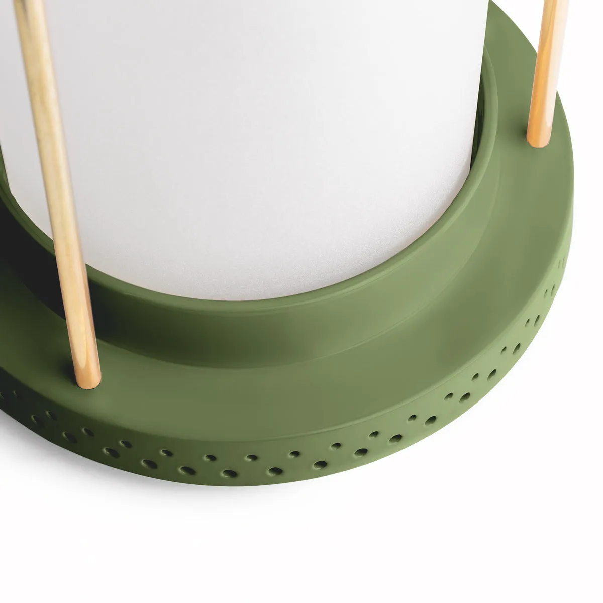 medium Stefan cordless lantern in Moss by the Novogratz