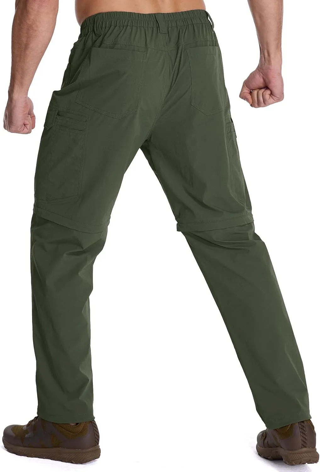 Mens Hiking Pants Convertible Lightweight Quick Dry Zip Off Waterproof Outdoor Travel Fishing Hunting Pants