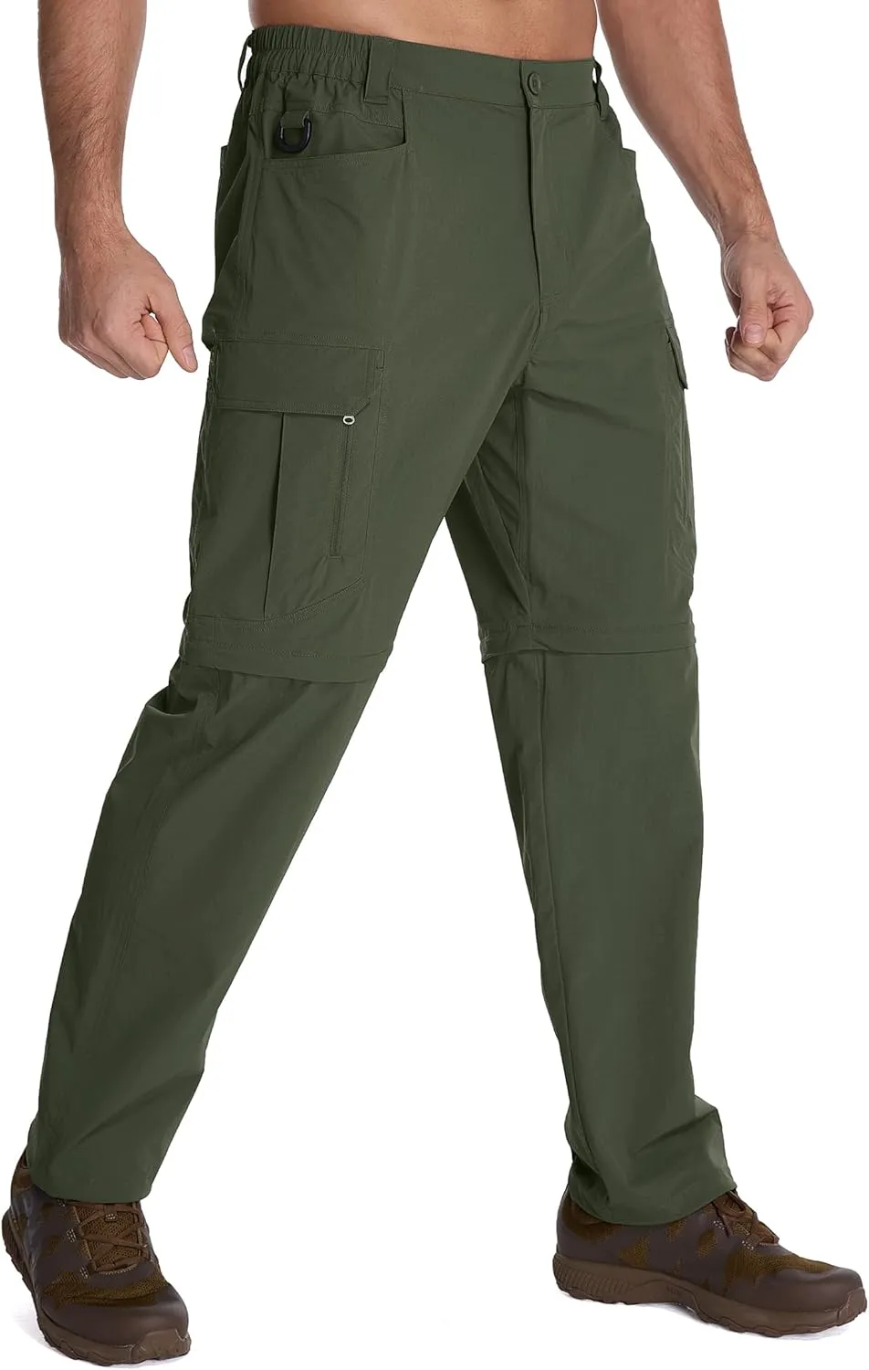 Mens Hiking Pants Convertible Lightweight Quick Dry Zip Off Waterproof Outdoor Travel Fishing Hunting Pants