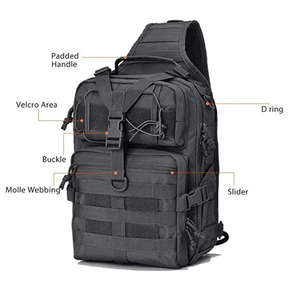 Men's Tactical Military Sling Shoulder Range Backpack