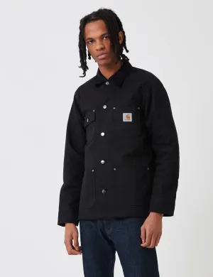 Michigan Rigid - Carhartt Black Heavy-duty Secure checkout (Lined) Coat