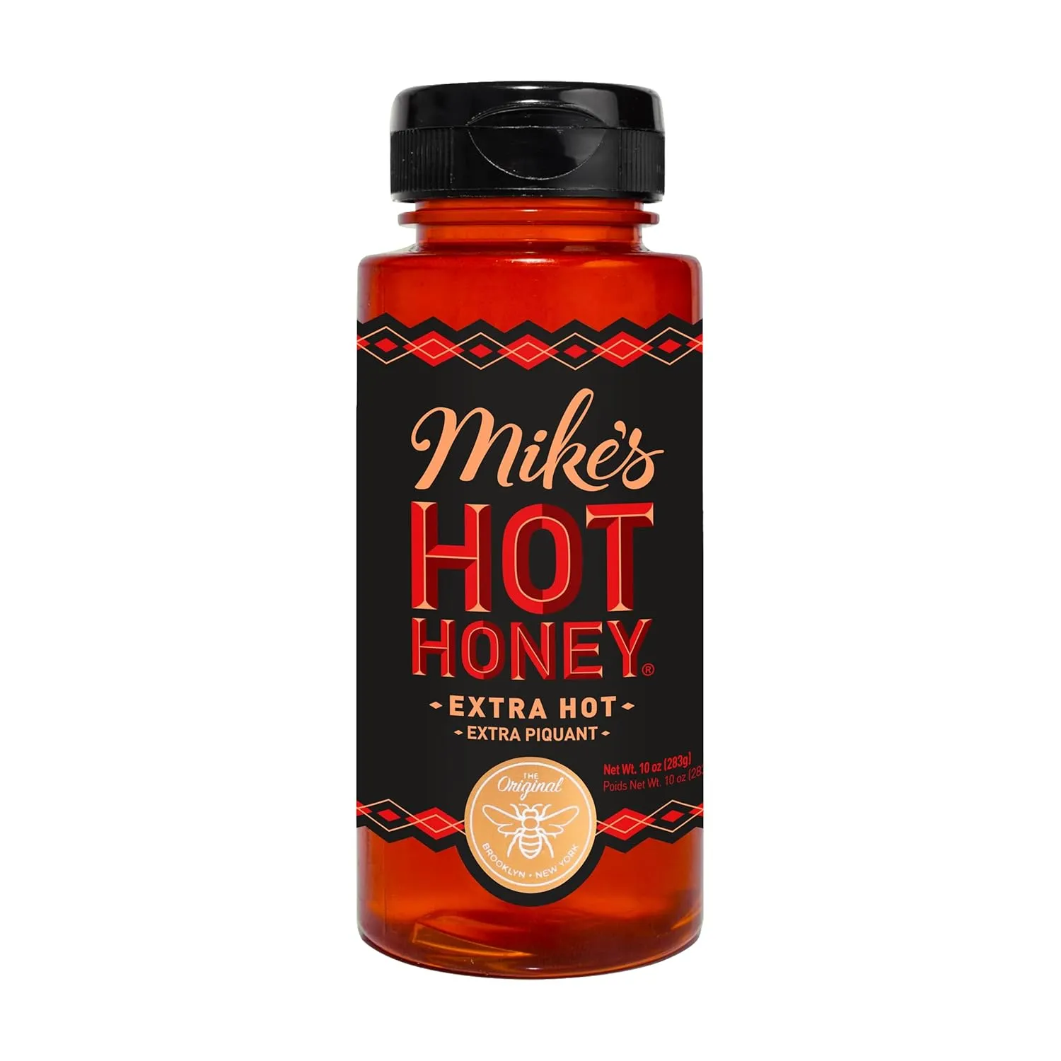 Mike's Hot Honey, Extra Hot, America's #1 Brand of Hot Honey, Spicy Honey Infused with Chili Peppers, Gluten-Free, Paleo-Friendly, Sweet Heat, Perfect for Hot Sauce Lovers (10oz Bottle, 1 Pack)