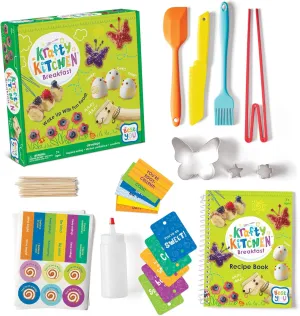 MindWare Best You Krafty Kitchen Breakfast Kit – Real Cooking Set for Kids Ages 7 & Up – Includes 13 Recipes, Kid-Friendly Tools and a Kid-Safe Knife for Cutting Food, Not Fingers