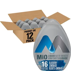 MiO Blueberry Lemonade Liquid Water Enhancer, 48ml/1.62oz,(12 pk) (Imported from Canada)