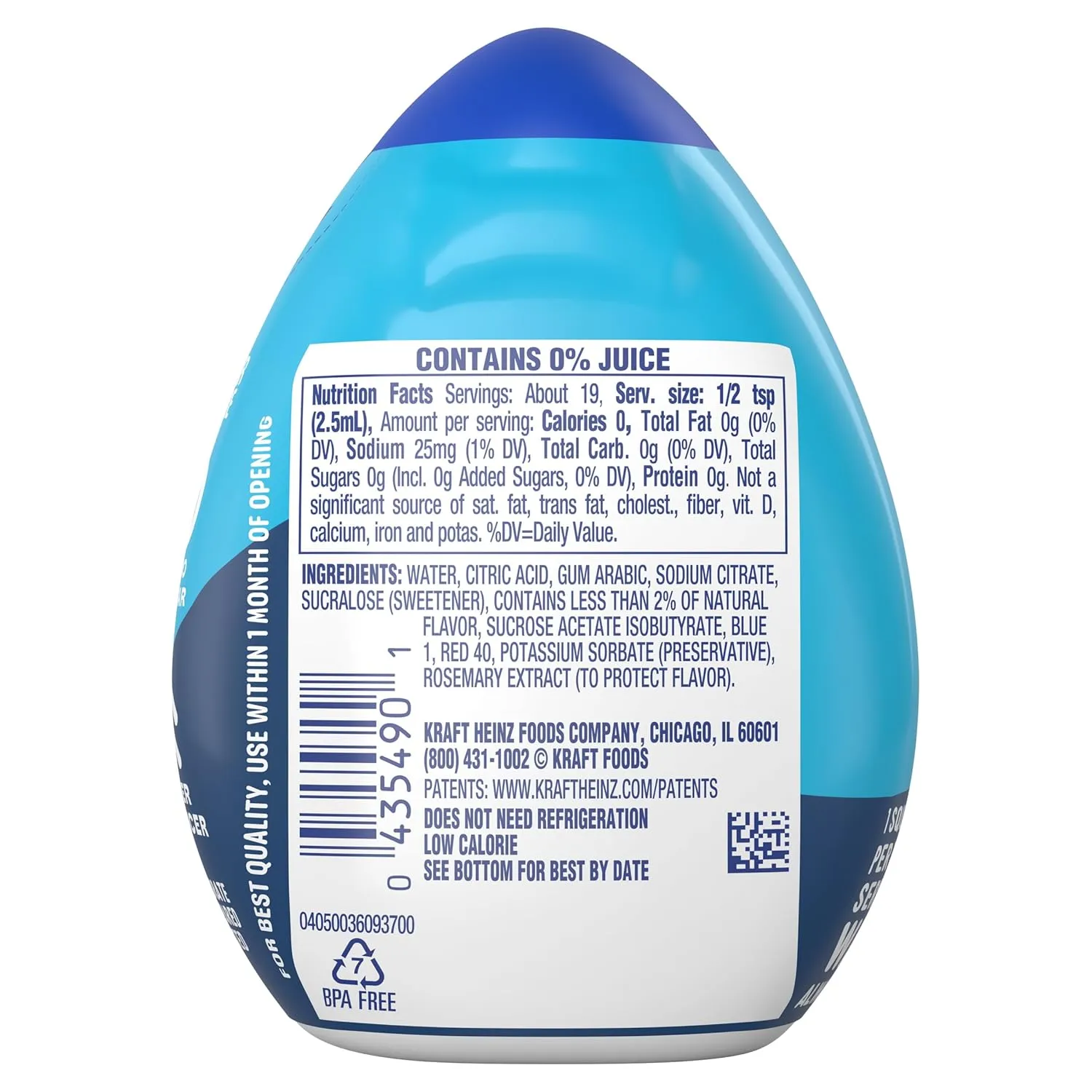 Mio Liquid Water Enhancer, Blueberry Lemonade, 1.62 OZ, (Pack of 6)