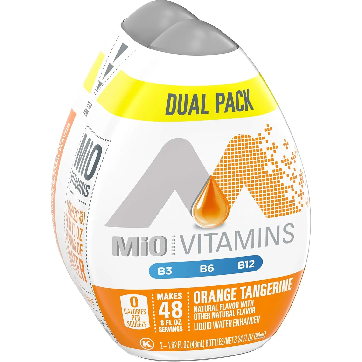 MiO Vitamins Orange Tangerine Naturally Flavored Liquid Water Enhancer 12 Count 1.62 fl oz