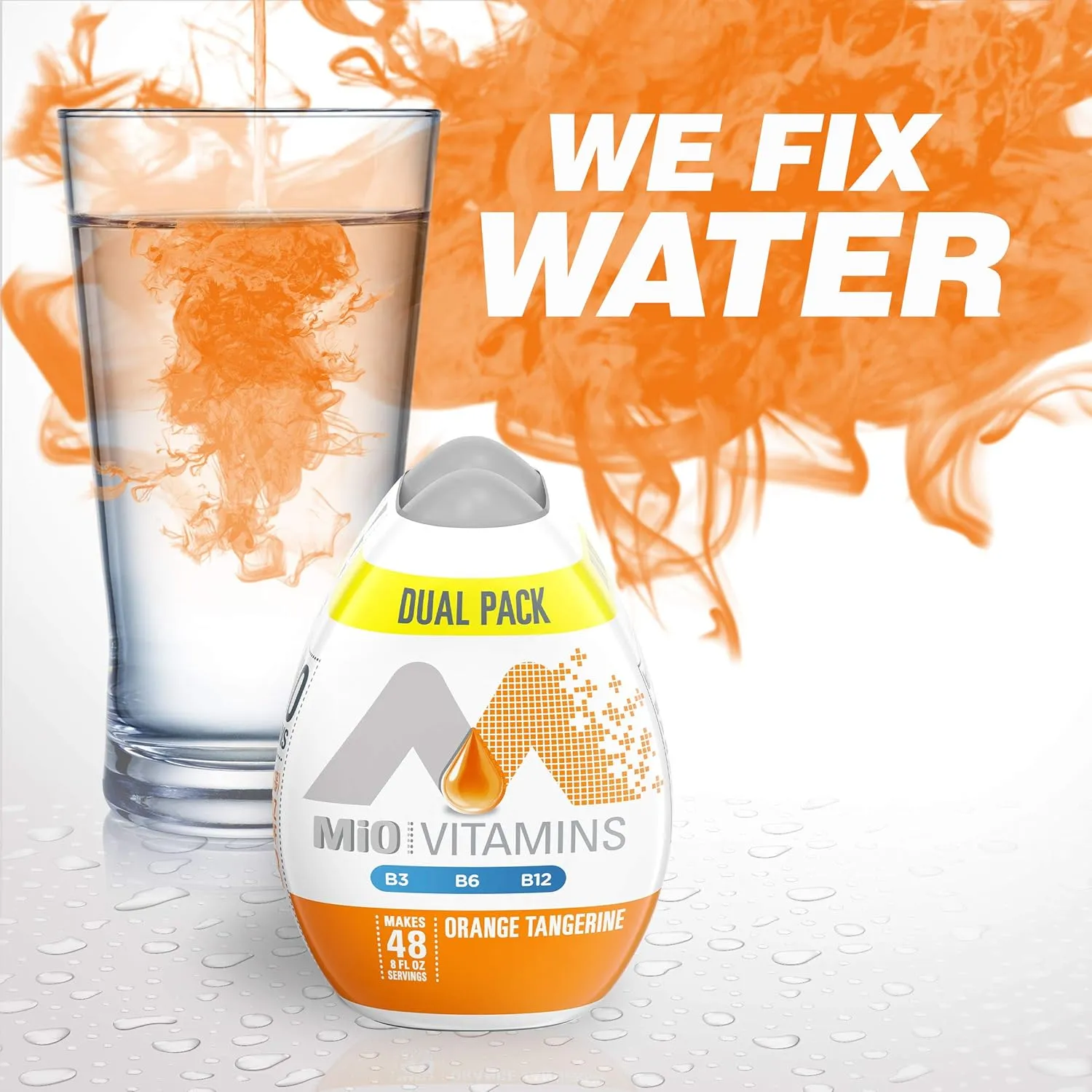 MiO Vitamins Orange Tangerine Naturally Flavored Liquid Water Enhancer 12 Count 1.62 fl oz