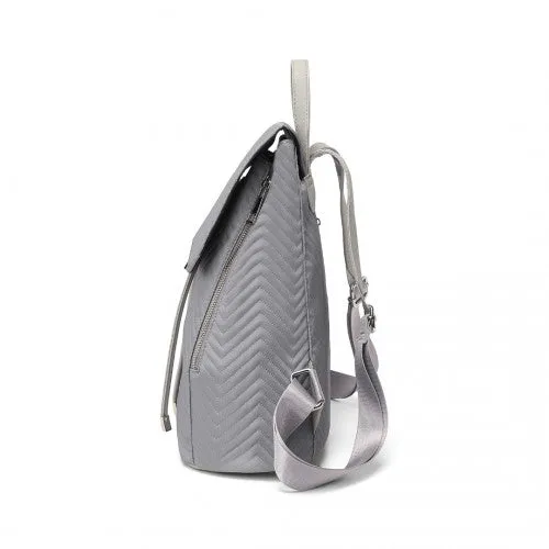 Miss Lulu Lightweight And Elegant Daily Backpack - Grey