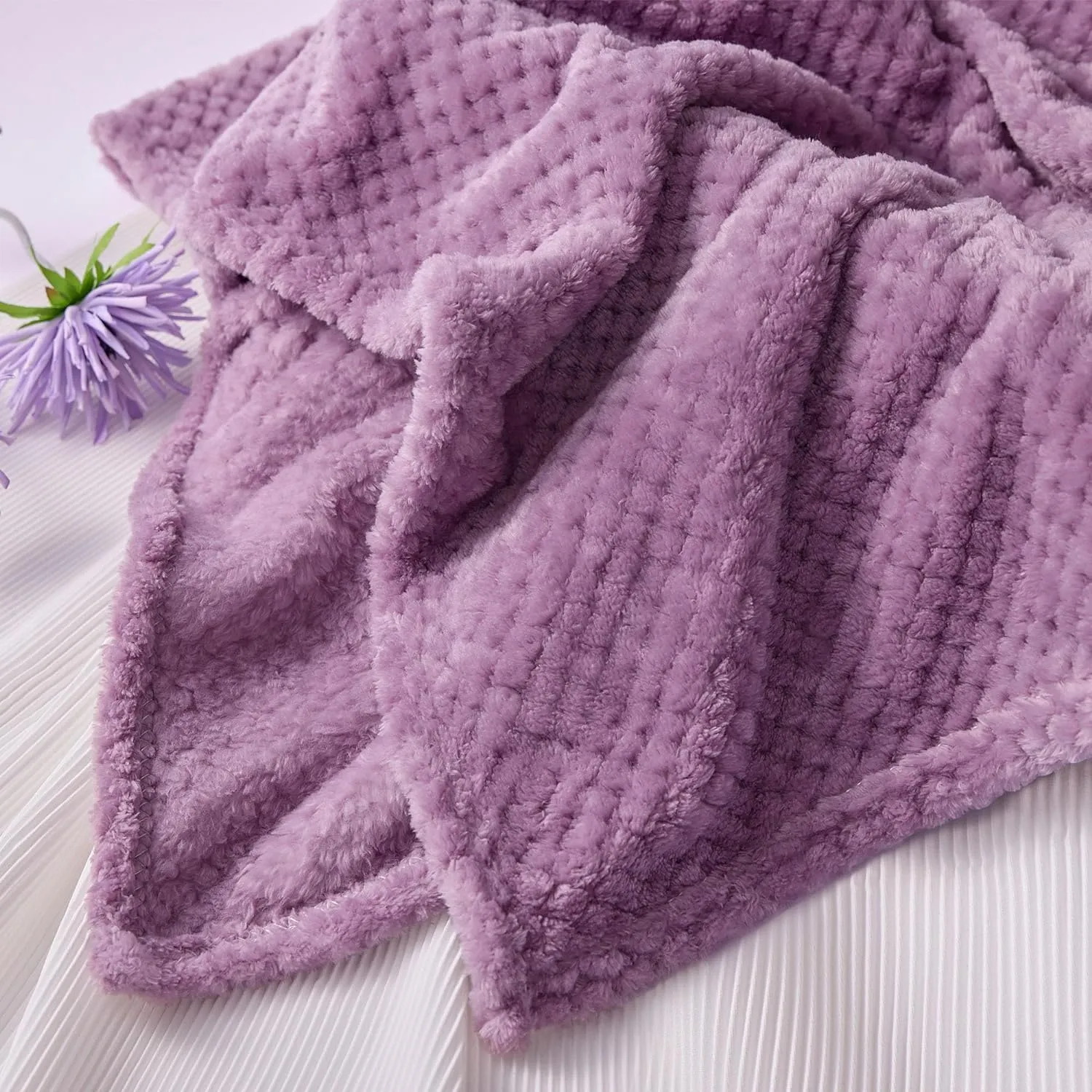 Mother's Day Gifts for Mom Grandma Wife, Self Care Get Well Soon Gifts, Lavender Relaxing Spa Gift Basket Care Package w Blanket, Birthday Valentines Christmas Gifts for Women Girlfriend Friends Sis
