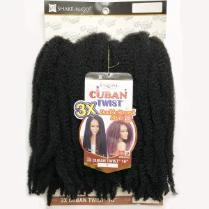 MULTI PACK DEALS! Free Tress Equal Braids Double Strand Style 3X Cuban Twist 16" (1-PACK, 1)