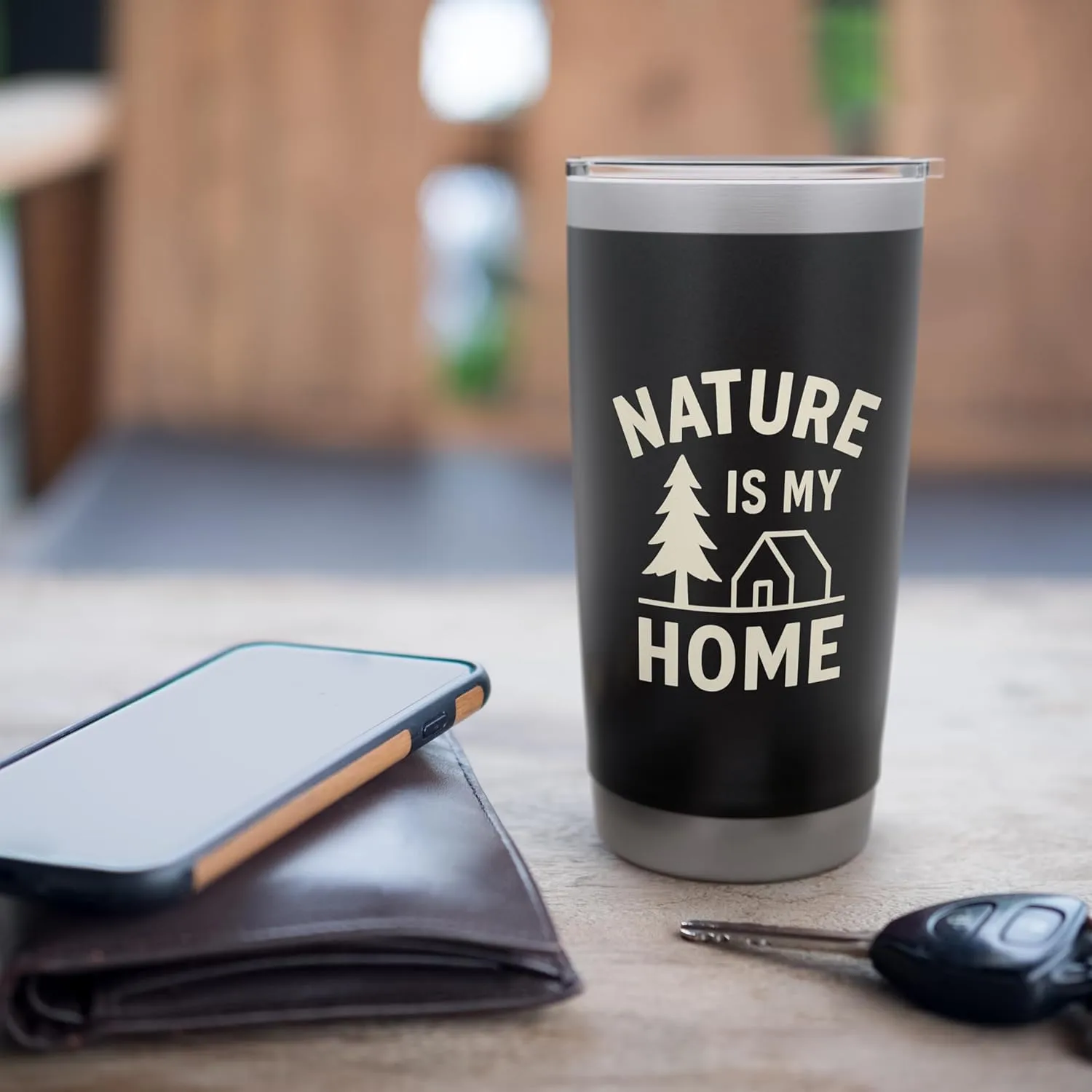 Nature Is My Home - Wild Sanctuary Design Stainless Steel Insulated Tumbler