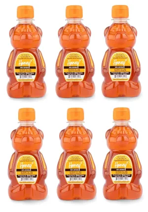 Nature's Goodness Teddy Bear Golden Wildflower Honey, Teddy Bear, 12 Ounce (Pack of 6)