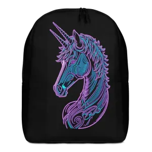 Neon Disco Unicorn Minimalist Backpack