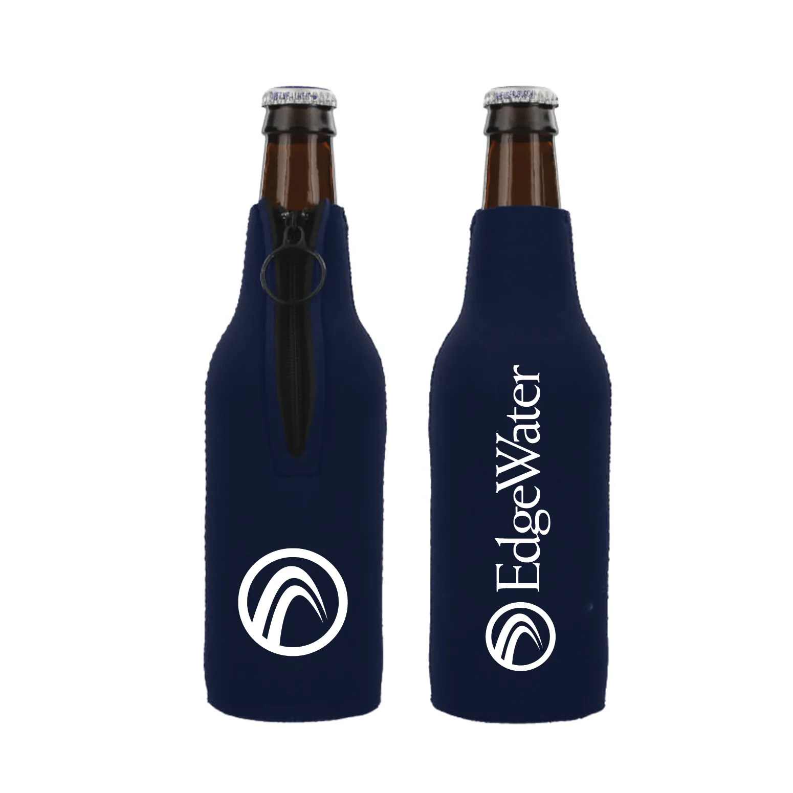 Neoprene Zippered Bottle Cooler