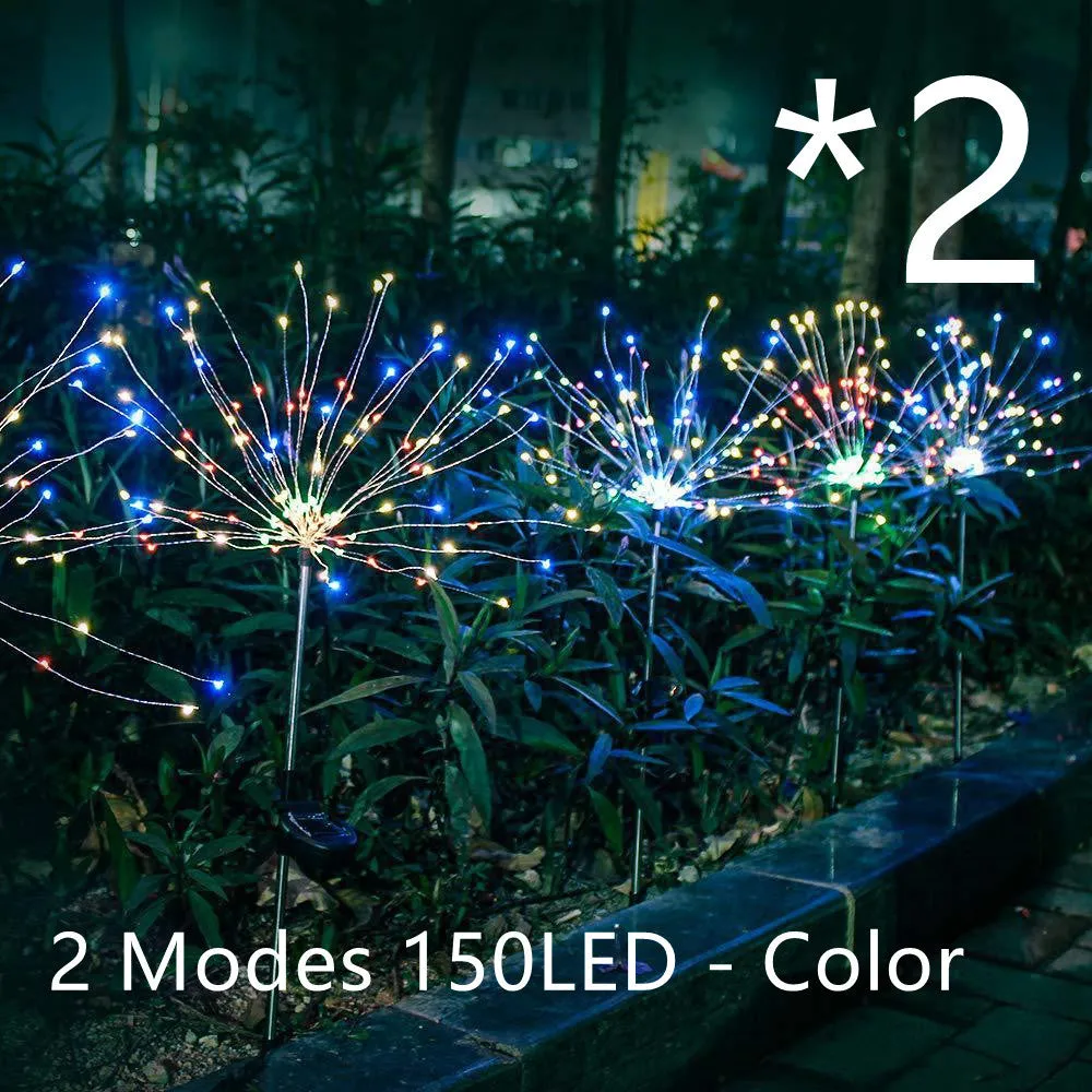 New Ground Plug Solar Fireworks Light LED Light