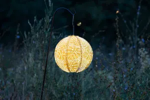 *NEW* Stella Monstera 12" Globe Solar Lantern - Marigold