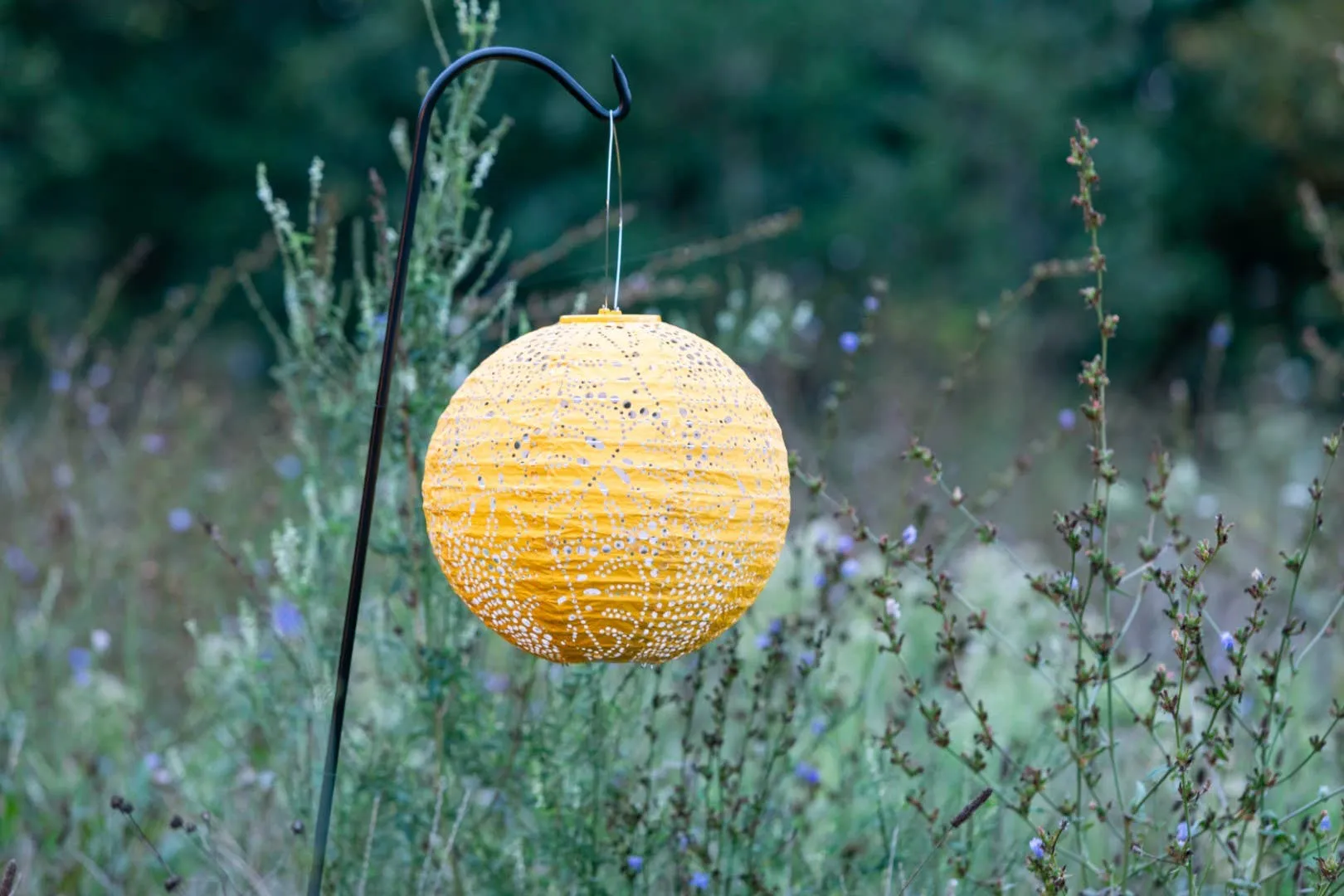 *NEW* Stella Monstera 12" Globe Solar Lantern - Marigold