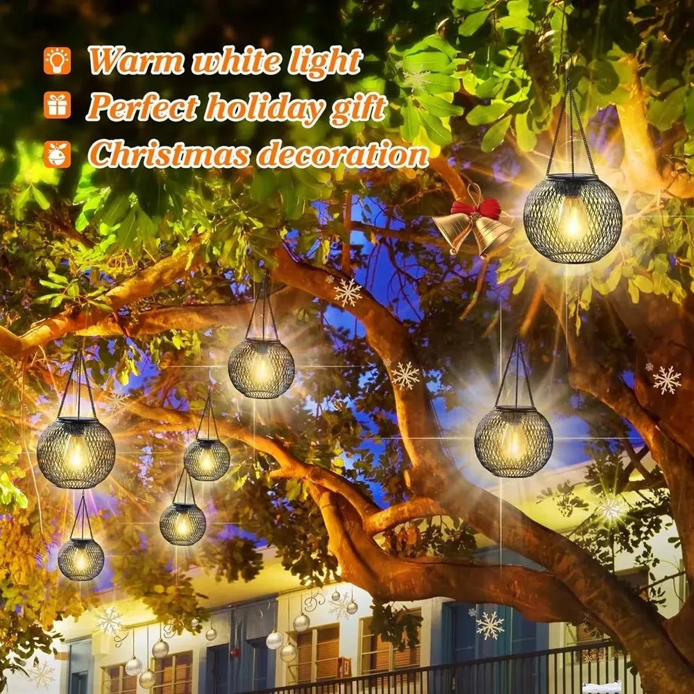 Ortiny Solar Hanging Lantern - Upgraded Outdoor Lights