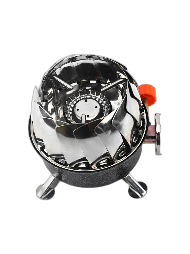 Outdoor Mini Square Stove Portable Folding Gas Stove Card Camping Cooking Utensil Ultra-Light Travel Cookware Hiking Equipment