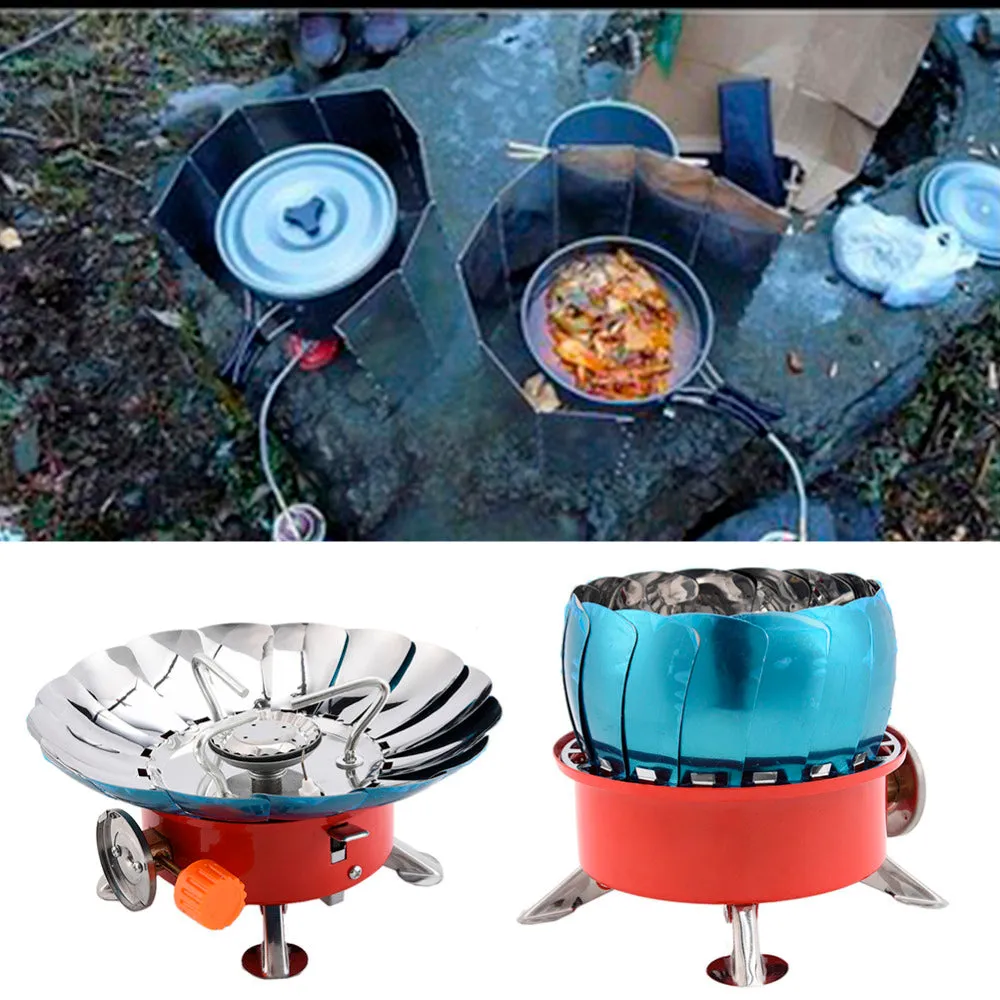 Outdoor Windproof Gas Stove Camping Steel