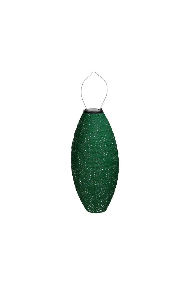 Oval Shaped Green Outdoor Garden Lantern