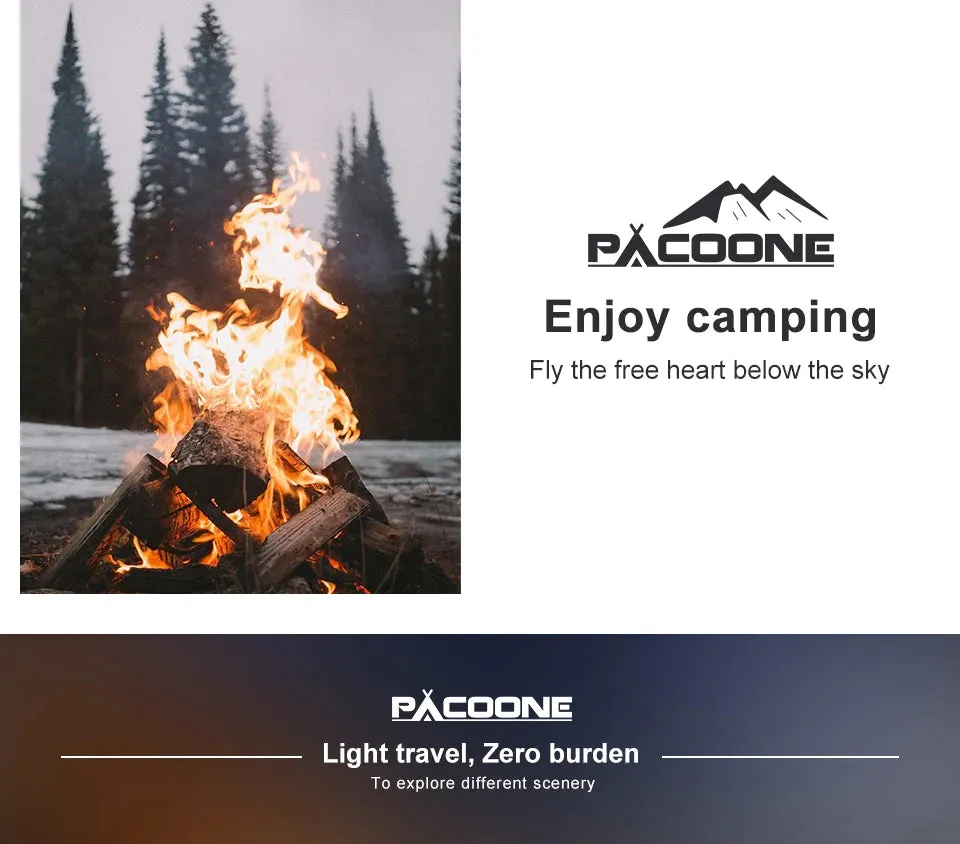PACOONE Tourist Burner Camping Gas Stove Picnic Camp Stove Outdoor Windproof  Portable Folding Ultralight Cooker For Hiking New