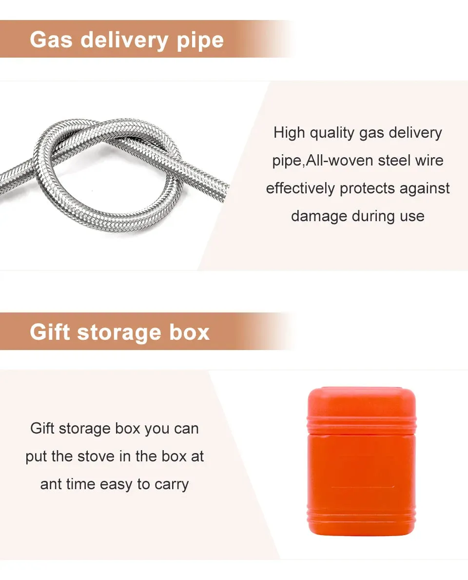 PACOONE Tourist Burner Camping Gas Stove Picnic Camp Stove Outdoor Windproof  Portable Folding Ultralight Cooker For Hiking New