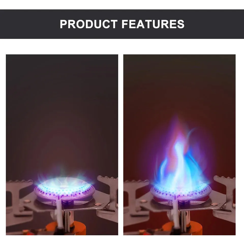 PACOONE Tourist Burner Camping Gas Stove Picnic Camp Stove Outdoor Windproof  Portable Folding Ultralight Cooker For Hiking New