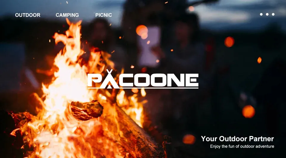 PACOONE Tourist Burner Camping Gas Stove Picnic Camp Stove Outdoor Windproof  Portable Folding Ultralight Cooker For Hiking New