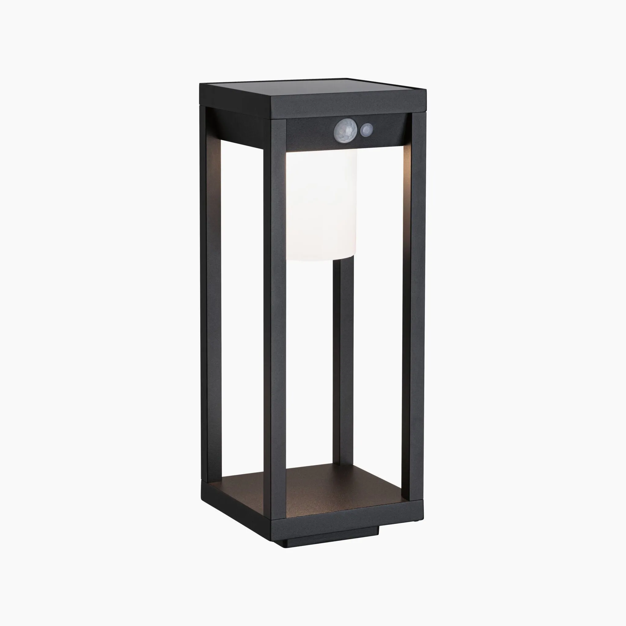 Paulmann - Outdoor Marisol 5.5W LED Large Solar Lantern with Motion Detection in Black