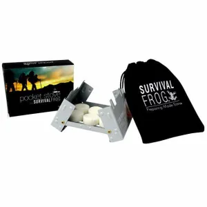 Pocket Stove Folding Camping Stove with Hex Fuel Tablets by Frog & CO