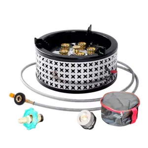 Portable Camping Gas Stove 6 Burner TC-DF-8 by TAKU Murano