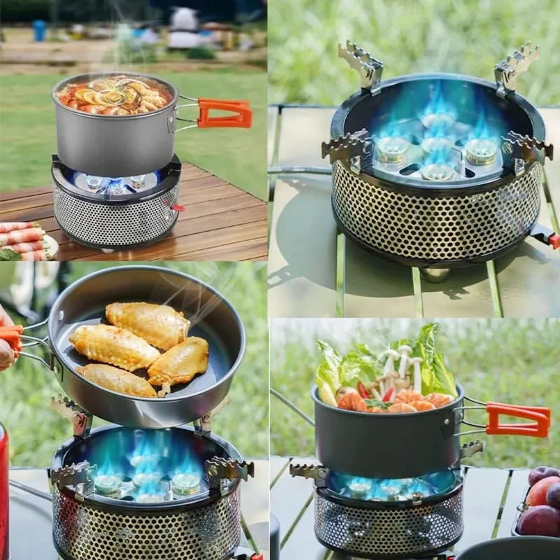 Portable Camping Gas Stove 6 Burner TC-DF-8 by TAKU Murano